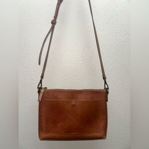 Madewell Brown Leather Crossbody Bag